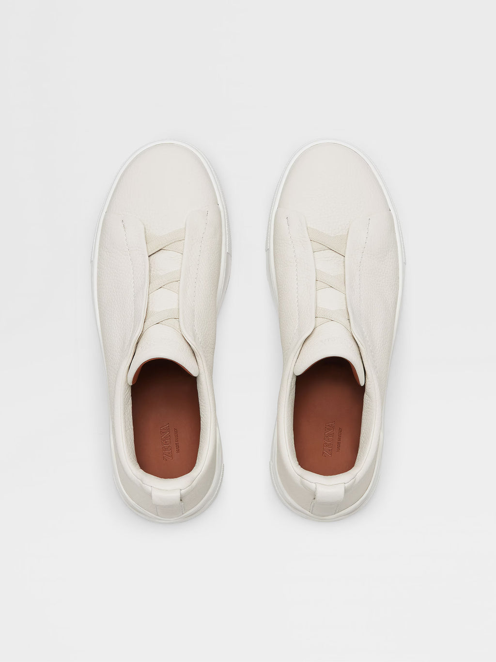 Sapatilhas Triple Stitch™ Brancas em Pele de Veado